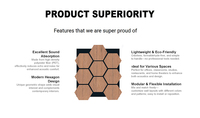 Panneau acoustique hexagonal en bois Akusalt, décoration murale, art mural paramétrique, panneau acoustique 3D pour les murs de bureau