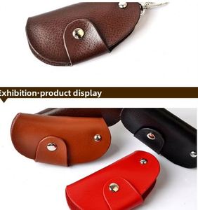 Factory Stock Cowhide Car Key Case Multi-Function Keychain Waterproof <b>Universal</b> Leather Cover for <b>Remote</b> <b>Control</b> Home Key Holder - Product Image 3