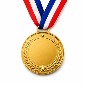 Medaglia Personalizzata in Lega di Zinco 3D Placcata Oro e Argento per Logo, Premi Sportivi e Scolastici con Nastro, Souvenir Personalizzato - Product Image 2