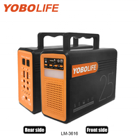Yobolife LM3616 Lampu Tenaga Surya Luar Ruangan 80Wh Penyimpanan Darurat Stasiun Tenaga Surya 12V Kit Penerangan Tenaga Surya Dengan Radio Mp3 Bluetooth