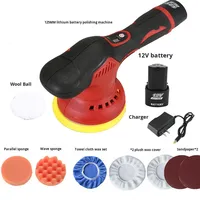 Polisseuse à vitesse variable alimentée par batterie au lithium AOTUO 125 mm, outil de polissage automobile, tampons de polissage, qualité industrielle