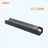 YSD 300W Intérieur Dimmable LED Alimentation IP20 DALI 2 DT8 Gradation Push 0-10V 3 en 1 Gamme 12V 24v Pilote d'éclairage efficace