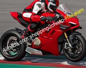 Pièces de carrosserie pour <span class=keywords><strong>Ducati</strong></span> <span class=keywords><strong>Panigale</strong></span> <span class=keywords><strong>V4</strong></span> <span class=keywords><strong>S</strong></span> <span class=keywords><strong>2020</strong></span> <span class=keywords><strong>V4</strong></span> SP 2021 Kit de carénage de vélo de sport rouge de rechange - Product Image 1
