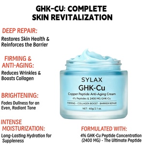 Crème au peptide de cuivre GHK-Cu bioactif à 4 %, 2400 mg, hydratant anti-âge, raffermissant visage et cou, élasticité, anti-rides, naturel - Product Image 5