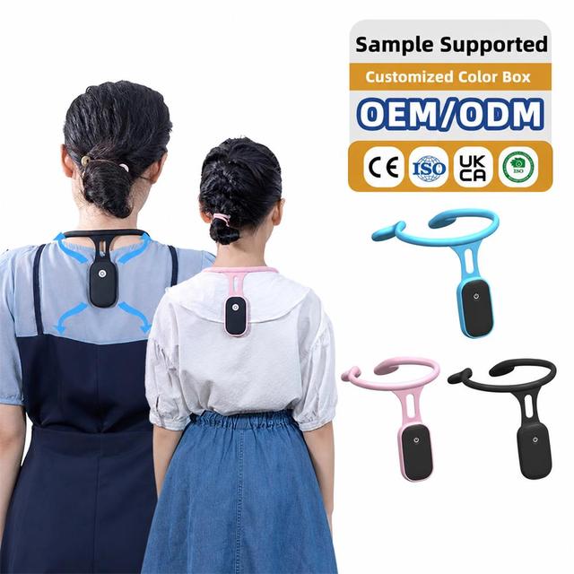Neck Fix Sitting Support Device Vibrates Sensor Intelligent Induction Smart Posture Corrector Reminder