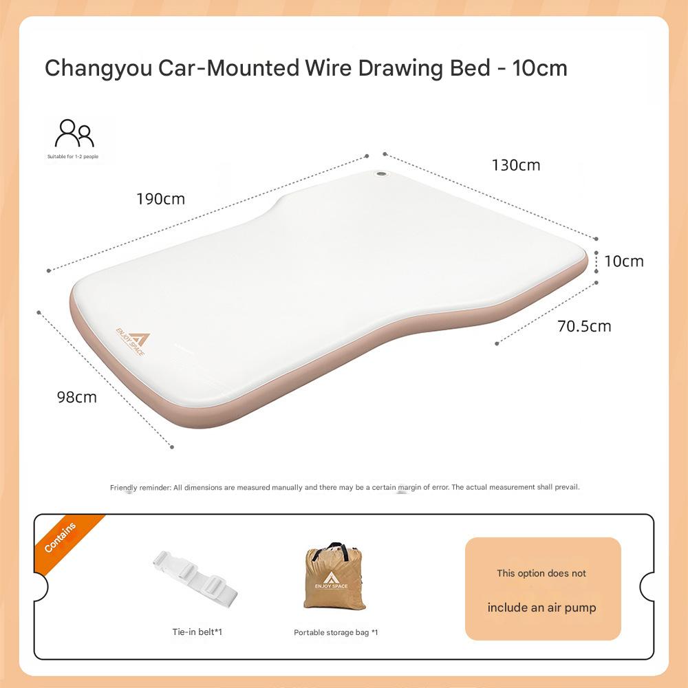 Lit à ressorts ensachés de 190 cm pour voiture - pompe à air vendue séparément.