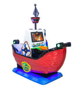 Máquina de Juego de Diversión Infantil Educativa de <span class=keywords><strong>2</strong></span> Plazas, Tipo Columpio de Barco Pirata de Fibra de Vidrio, Operada con Monedas, para Interiores, 220V - Product Image 3