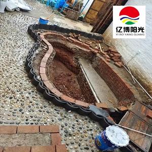 Vente en gros de réservoirs de poissons d'eau en plastique revêtement géomembrane 1.0mm prix 1.5mm revêtement d'étang de poissons en plastique - Product Image 3