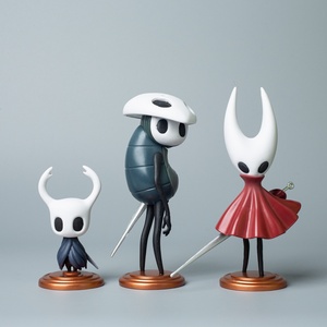 Figura <span class=keywords><strong>de</strong></span> acción <span class=keywords><strong>de</strong></span> plástico <span class=keywords><strong>de</strong></span> 3 estilos: Hollow Knight GK, Little Knight, Wasp Girl, Qujou Set - Product Image 1