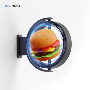 Dual-hai mặt 3D Hologram Fan Đăng LED hộp đèn xoay hiển thị cho trong nhà cửa hàng bán lẻ triển lãm ngoài trời Công Khai OEM - Product Image 1