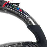 Volant sport en fibre de carbone forgée LED pour BMW Série 3 E46 E36 E39 E53 330 325 Accessoires intérieurs de voiture