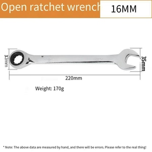 Due vie chiave a cricchetto fisso combinazione strumenti meccanici per la riparazione della carrozzeria auto sistema di misurazione metrico personalizzabile - Product Image 4