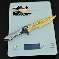 Couteau d'arène de 22cm, réplique de jeu interactive entièrement en métal, jouet anti-stress à collectionner, accessoires COSplay, cadeau pour garçon