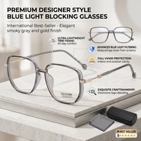 Monture de lunettes tendance pour femme, grande taille, carrée, anti-lumière bleue, collection 2026, vente en gros