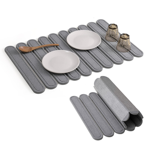 Tapis de bain pliable en pierre de diatomite, tapis absorbant en terre de diatomée pour salle de bain, cuisine, douche, antidérapant pour sol - Product Image 1