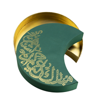 Boîtes d'emballage personnalisées en forme de lune verte, boîte à parfum, boîte cadeau pour chocolat