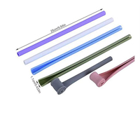 Pailles en silicone réutilisables en gros, ouvrables, lavables, avec brosse de nettoyage écologique