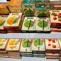 Palitos de Galleta Sándwich de Chocolate Pocky Japoneses de 55g, Galletas Crujientes, Precio de Descuento al por Mayor