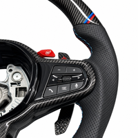 Volant en carbone forgé personnalisé haut de gamme avec LED pour BMW M3 G11 G22 X3 G01 G20 G30 G31 G38 G82 G80 F30 Accessoires de voiture