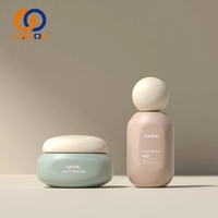 Emballage cosmétique de haute qualité, flacon en verre avec bouchon à bille, conteneur vide pour sérum, lotion, fond de teint, crème pour les yeux