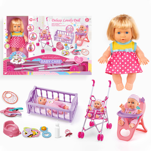 9 Inch 4 Sounds Baby <strong>Doll</strong> Accessories Set Baby Silicone Reborn Dressing Girl <strong>Dolls</strong> Pretend <strong>Play</strong> Toys for Kids Girls Baby Toy - Product Image 6