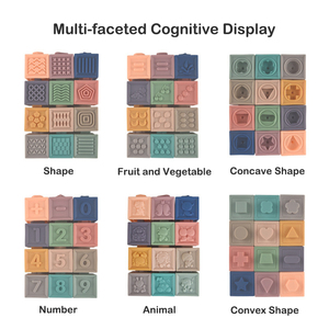 अनुकूलन योग्य गैर विषैले 12 पीसी नरम विनाइल स्टैकिंग खिलौना मोंटेसरी संवेदी भवन बच्चों के लिए खिलौने - Product Image 4