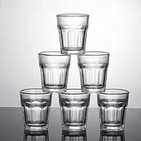 Verre octogonal en verre trempé, vente en gros fabricant, verre à bière de bar, verre à eau renforcé, verre à liqueur, anti-chute