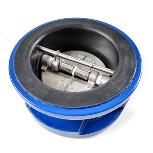 BS DIN <span class=keywords><strong>AMSI</strong></span> ISO GGG50 clapet anti-retour papillon à double plaque 18 mois plaquette générale ductile/fonte certifiée ISO - Product Image 1