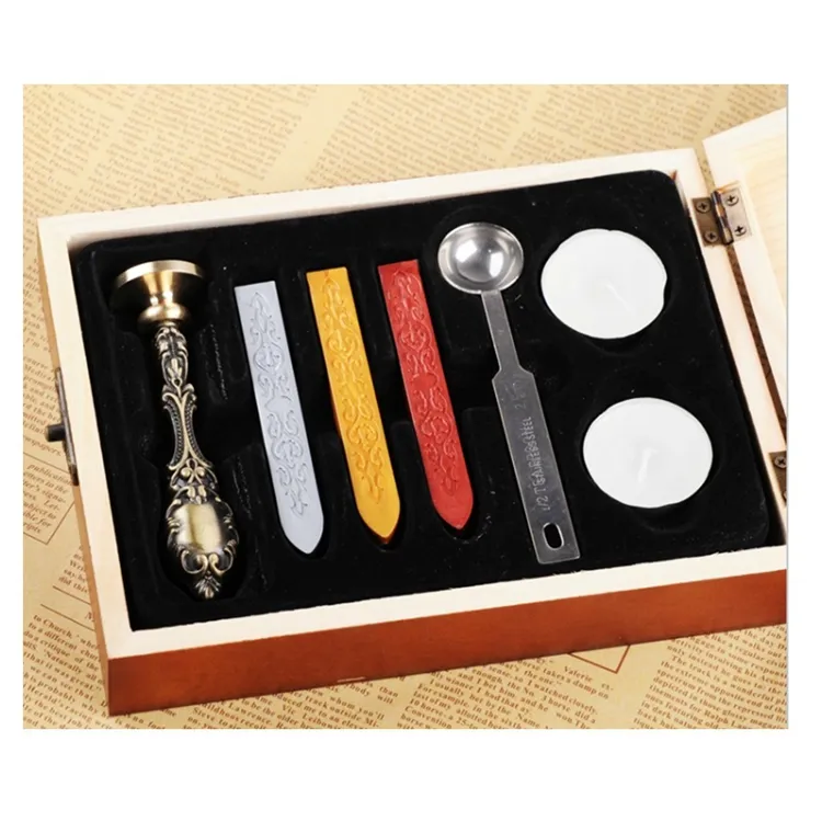 NO MOQ Custom design Wholesale kit SET WAX Pieces Seal Stamp