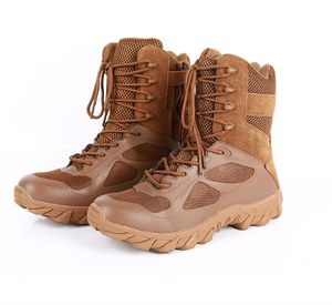 Bottes tactiques Martin respirantes et imperméables TSB11 AS33 pour hommes avec fermeture éclair latérale pour l'entraînement et les voyages en plein air au printemps et en été - Product Image 1