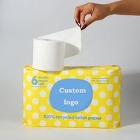 Soins de la peau doux 2/3 plis personnalisé marque pur bambou pas cher papier toilette en vrac