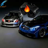 Feux de voiture étanches, emblème LED RGB à changement de couleur pour Infiniti G37 berline G37 coupé, logo, feux de jour, accessoires LED