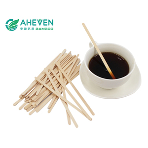 Thân thiện với môi gỗ bạch dương cà phê Stirrer Stick dùng một lần với vòng End thả với cá nhân đóng gói - Product Image 2