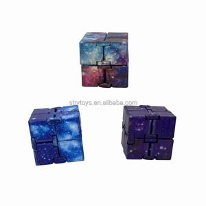 Bán Buôn 4Mm Chống Căng Thẳng Chống Lo Âu Giải Nén Giảm Áp Đồ Chơi Vô Hạn Bầu Trời Đầy Sao <span class=keywords><strong>Fidget</strong></span> Cube - Product Image 1