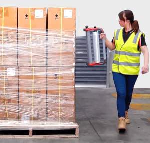 موزع نصف أوتوماتيكي يدوي الصنع أسطوانة مزدوجة تصميم أداة يدوية لتغليف الأغشية - Product Image 1