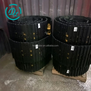 Chaîne de chenilles robuste EexcavaStart U40-6 pour excavatrice, pièce de train de roulement durable en acier haute résistance, jaune, 1,2 tonne - Product Image 1