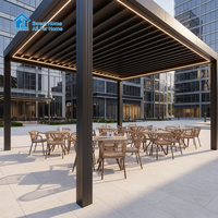 Kit de pergola modulaire en aluminium avec toit à lames orientables - Écologique, durable, autoportant, facile à assembler pour une utilisation en extérieur