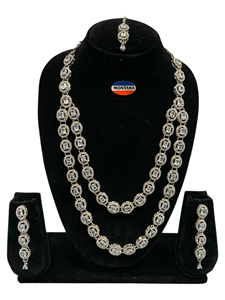 Elegant And Stylish AD Necklace <b>Set</b> For <b>Women</b> Multi-layer Design Ideal For Bridal Wear Wedding Parties Fashion Shows Evening - Product Image 4