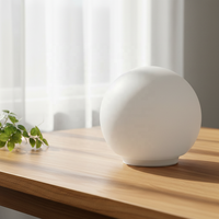 Abat-jour sphérique en verre opale givré de 150 mm, remplacement pour suspension, couvercle de lampe en verre soufflé à la main blanc laiteux