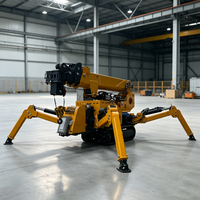 ZMT P-1210 Spinnenkran Mini Hydraulischer Faltbarer Raupenkran für Aufzugsschacht-Innenausbau und Wartungsarbeiten