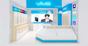 Điện Thoại Di Động Trường Hợp Hiển Thị Đứng Tùy Chỉnh Hiện Đại <span class=keywords><strong>Slat</strong></span> Tường Điện Thoại Di Động Phụ Kiện Hiển Thị Thiết Kế Gỗ Điện Thoại Di Động Hiển Thị Tủ - Product Image 2