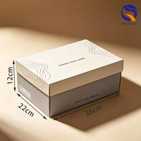 Caja de Zapatos de Cartón Resistente con Tapa y Base Personalizadas, Superficie Mate Natural, Gran Capacidad de Carga