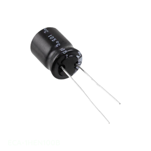Condensador de canal del fabricante CAP ALUM 10UF 20% 50V RADIAL TH 10 uF ECA-1HEN100B de montaje a través de orificio - Product Image 1