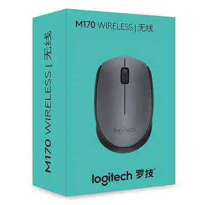 मूल Logitech M170 वायरलेस ऑप्टिकल माउस पोर्टेबल 1000 DPI 3 बटन के साथ दो-रास्ता व्हील चूहे यूएसबी वायरलेस माउस 2.4G प्राप्त