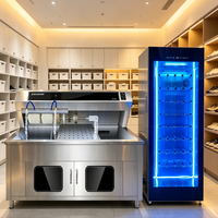 Machine à laver les chaussures semi-automatique électrique pour usage commercial avec oxygénation et stérilisation nano