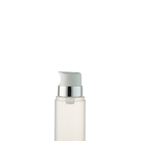 Bouteille Airless Ronde en Plastique PP Écologique Blanche 200ml/250ml avec Bouchon en Plastique et Pompe Personnalisable pour Lotion Corporelle