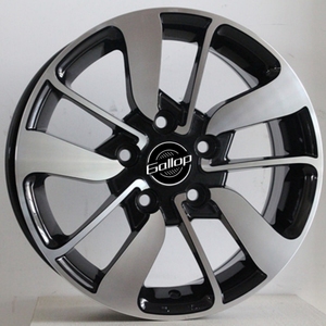 Jantes en alliage Gallop Black Machine Face <span class=keywords><strong>15</strong></span> 16 17 pouces 4x100 5x114.3 ET30 35 40 pour voitures particulières <span class=keywords><strong>Renault</strong></span> - Product Image 2