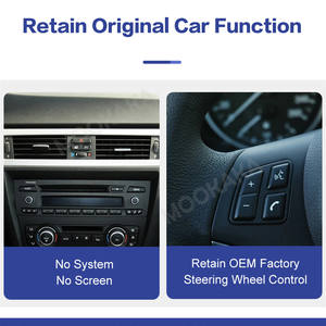 Mookaka 12,3 pulgadas Linux inalámbrico CarPlay pantalla para BMW 3 Series E90 E91 E92 E93 2005-2012 Audio coche Radio GPS DSP - Product Image 5