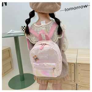 2024 nouveau été personnalisé motif Laser conception étanche <span class=keywords><strong>cartable</strong></span> mignon Carton ours <span class=keywords><strong>maternelle</strong></span> Snack sac pour garçons et filles - Product Image 5
