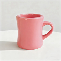 Vente en gros de tasses à café en céramique de 350 ml, style INS, petite taille, motif logo, fond en liège amovible, personnalisées pour la maison